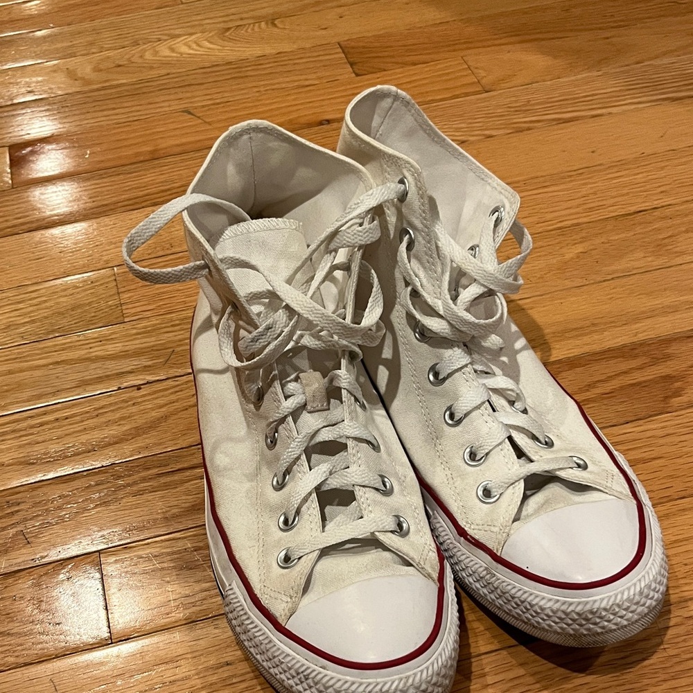 Converse White High-Top Sneakers